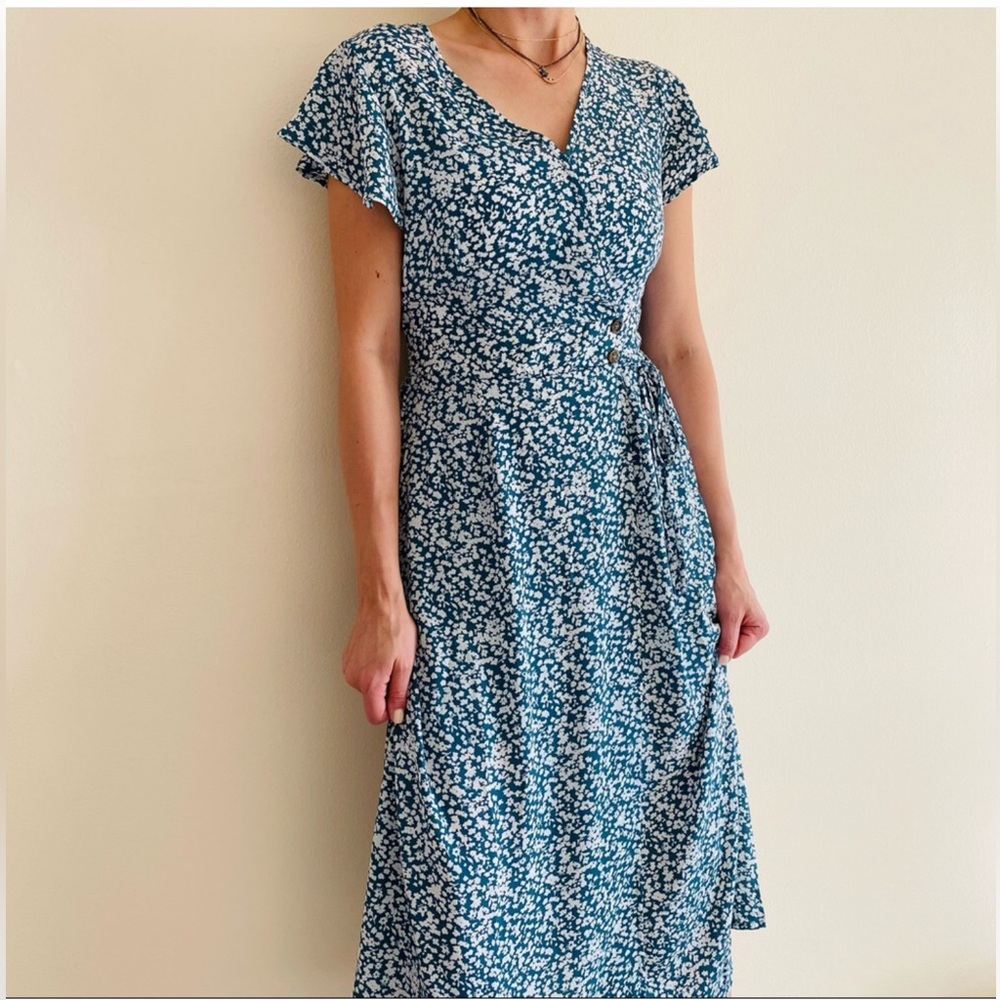 Sienna Sky Faux Wrap Floral Dress